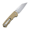 GT-T0065 Compact EDC Folding Knife, D2 Blade G10 Handle Button Lock Outdoor Utility Pocket Knife