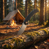 GT-T0064 Ball Bearing Pocket Folding Knife, D2 Steel Stone Wash G10 Handle Utility Tool For Hiking Camping Backpacking