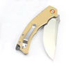 GT-T0064 Ball Bearing Pocket Folding Knife, D2 Steel Stone Wash G10 Handle Utility Tool For Hiking Camping Backpacking