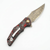 Tunafire Knife EDC Camping Hunting Damascus steel Blade Carbon fiber Handle Hiking Tool Tunafire Knife EDC Camping Hunting Damascus steel Blade Carbon fiber Handle Hiking Tool
