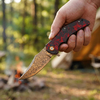 Tunafire Knife EDC Camping Hunting Damascus steel Blade Carbon fiber Handle Hiking Tool Tunafire Knife EDC Camping Hunting Damascus steel Blade Carbon fiber Handle Hiking Tool