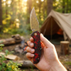 Tunafire Knife EDC Camping Hunting Damascus steel Blade Carbon fiber Handle Hiking Tool Tunafire Knife EDC Camping Hunting Damascus steel Blade Carbon fiber Handle Hiking Tool