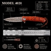GT‑K4020‑3 Folding Pocket Knife, Brass Damascus Pattern Blade with VG10 Steel Core 58‑59HRC, Yellow Sandalwood Handle, Ball Bearing Opening, Lightweight Collectible EDC Knife with Black Gift Box GT‑K4020‑3 Folding Pocket Knife, Brass Damascus Pattern Blade with VG10 Steel Core 58‑59HRC, Yellow Sandalwood Handle, Ball Bearing Opening, Lightweight Collectible EDC Knife with Black Gift Box