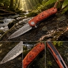 GT‑K4020‑3 Folding Pocket Knife, Brass Damascus Pattern Blade with VG10 Steel Core 58‑59HRC, Yellow Sandalwood Handle, Ball Bearing Opening, Lightweight Collectible EDC Knife with Black Gift Box GT‑K4020‑3 Folding Pocket Knife, Brass Damascus Pattern Blade with VG10 Steel Core 58‑59HRC, Yellow Sandalwood Handle, Ball Bearing Opening, Lightweight Collectible EDC Knife with Black Gift Box