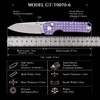 GT-T0070-6 Portable EDC Folding Knife Sharp VG10 Blade Titanium Alloy Handle Outdoor  Survival Tool