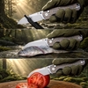 GT-T0070-6 Portable EDC Folding Knife Sharp VG10 Blade Titanium Alloy Handle Outdoor Tactical  Survival Tool
