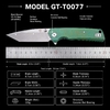 Premium Folding Knife VG10 Steel Blade Gray Titanium Handle Camping Survival Knife GT-T0077 Premium Folding Knife VG10 Steel Blade Gray Titanium Handle Camping Survival Knife GT-T0077