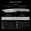 Premium Folding Knife VG10 Steel Blade Gray Titanium Handle Camping Survival Knife GT-T0077 Premium Folding Knife VG10 Steel Blade Gray Titanium Handle Camping Survival Knife GT-T0077