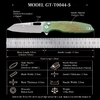 Tunafire Button Lock Folding knife 60HRC VG10 Blade Titanium Alloy Handle knife outdoor edc tool