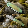 Tunafire Button Lock Folding knife 60HRC VG10 Blade Titanium Alloy Handle knife outdoor edc tool