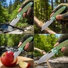Tunafire Button Lock Folding knife 60HRC VG10 Blade Titanium Alloy Handle knife outdoor edc tool