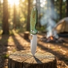 Tunafire Button Lock Folding knife 60HRC VG10 Blade Titanium Alloy Handle knife outdoor edc tool