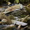GT-T0075 EDC Folding Knife, VG-10 Blade 59-60HRC Titanium Alloy Handle Pocket Knife with Ceramic Ball Bearing for Outdoor Collection GT-T0075 EDC Folding Knife, VG-10 Blade 59-60HRC Titanium Alloy Handle Pocket Knife with Ceramic Ball Bearing for Outdoor Collection