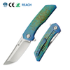 GT-T0075 Foldable Knife, VG-10 Blade, Titanium Handle, With Ceramic Ball Bearings, Portable Pocket Knife for Outdoor Camping and Hiking GT-T0075 Foldable Knife, VG-10 Blade, Titanium Handle, With Ceramic Ball Bearings, Portable Pocket Knife for Outdoor Camping and Hiking