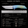 GT-T0075 Foldable Knife, VG-10 Blade, Titanium Handle, With Ceramic Ball Bearings, Portable Pocket Knife for Outdoor Camping and Hiking GT-T0075 Foldable Knife, VG-10 Blade, Titanium Handle, With Ceramic Ball Bearings, Portable Pocket Knife for Outdoor Camping and Hiking