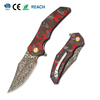 Tunafire Knife EDC Camping Hunting Damascus steel Blade Carbon fiber Handle Hiking Tool Tunafire Knife EDC Camping Hunting Damascus steel Blade Carbon fiber Handle Hiking Tool