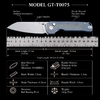 Premium M390 Folding EDC Pocket Knife, Ball Bearing Pivot, Stone‑Wash Blade, Titanium Alloy Handle for Camping Hiking Everyday Carry GT-T0070-1 Premium M390 Folding EDC Pocket Knife, Ball Bearing Pivot, Stone‑Wash Blade, Titanium Alloy Handle for Camping Hiking Everyday Carry GT-T0070-1