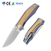 RKMP Portable Pocket Folding Knife M390 58-60HRC DLC Coated Blade Titanium Handle RKMP Portable Pocket Folding Knife M390 58-60HRC DLC Coated Blade Titanium Handle