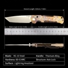 Lightning Pattern Anodized Titanium Style Folding Knife, VG-10 Stonewashed Blade 60-61HRC, Ceramic Ball Bearing Smooth Open, 111g Lightweight EDC Tactical Pocket Knife for Daily Carry Outdoor Cutting Lightning Pattern Anodized Titanium Style Folding Knife, VG-10 Stonewashed Blade 60-61HRC, Ceramic Ball Bearing Smooth Open, 111g Lightweight EDC Tactical Pocket Knife for Daily Carry Outdoor Cutting