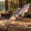 CNC Machined Anodized Titanium Knife GT-T0039-1 Stone Wash VG-10 Steel High Hardness Collectible EDC Knife Gift for Men CNC Machined Anodized Titanium Knife GT-T0039-1 Stone Wash VG-10 Steel High Hardness Collectible EDC Knife Gift for Men