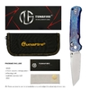 Purple burn-titanium handle