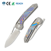 Tunafire Knife Camping Survival Pocket Tool M390 Blade Titanium Alloy Outdoor Hunting Knife  GT-T0080