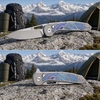 Tunafire Knife Camping Survival Pocket Tool M390 Blade Titanium Alloy Outdoor Hunting Knife  GT-T0080