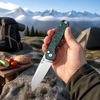 Tunaifire GT-T0070-3 VG10 Folding Knife | Luminous Carbon Fiber Handle, Stone Wash, Smooth Ball Bearing Tunaifire GT-T0070-3 VG10 Folding Knife | Luminous Carbon Fiber Handle, Stone Wash, Smooth Ball Bearing
