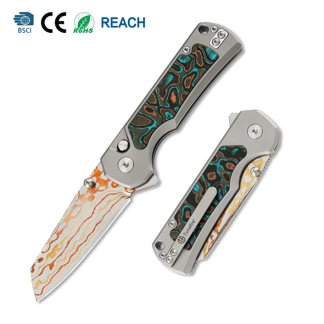 Tunafire Knife GT-T0081 Outdoor EDC Folding Knife Camping Hiking Fishing Cutter Tool