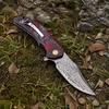 Tunafire Knife EDC Camping Hunting Damascus steel Blade Carbon fiber Handle Hiking Tool Tunafire Knife EDC Camping Hunting Damascus steel Blade Carbon fiber Handle Hiking Tool