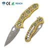 3D Print Aluminum Handle Damascus Steel Pocket Knife 3D Print Aluminum Handle Damascus Steel Pocket Knife