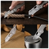 Mini folding utility knife Carbon steel Blade Titanium alloy Handle Outdoor EDC Tool Mini folding utility knife Carbon steel Blade Titanium alloy Handle Outdoor EDC Tool