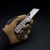 Mini folding utility knife Carbon steel Blade Titanium alloy Handle Outdoor EDC Tool Mini folding utility knife Carbon steel Blade Titanium alloy Handle Outdoor EDC Tool