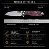 GT-T0044-6 Folding Pocket Knife Damascus Steel Blade Carbon fiber Handle EDC Outdoor Survival Camping Knife GT-T0044-6 Folding Pocket Knife Damascus Steel Blade Carbon fiber Handle EDC Outdoor Survival Camping Knife