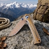 GT-DM035-2 Folding Pocket Knife Copper Damascus Blade VG10 Steel Core G10 Handle Knife EDC Outdoor Survival Tools