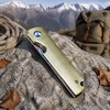 Premium Aviation Aluminum Handle Damascus Pocket Knife Outdoor Daily Carry Collection Knife