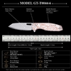 Tunafire GT-T0044-6 | 3.39" Triple steel Blade | Fiberglass copper + aluminumHandle | Button Liner Lock | TUNAFIRE Tunafire GT-T0044-6 | 3.39" Triple steel Blade | Fiberglass copper + aluminumHandle | Button Liner Lock | TUNAFIRE