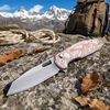 Tunafire GT-T0044-6 | 3.39" Triple steel Blade | Fiberglass copper + aluminumHandle | Button Liner Lock | TUNAFIRE Tunafire GT-T0044-6 | 3.39" Triple steel Blade | Fiberglass copper + aluminumHandle | Button Liner Lock | TUNAFIRE