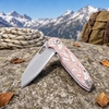 Tunafire GT-T0044-6 | 3.39" Triple steel Blade | Fiberglass copper + aluminumHandle | Button Liner Lock | TUNAFIRE Tunafire GT-T0044-6 | 3.39" Triple steel Blade | Fiberglass copper + aluminumHandle | Button Liner Lock | TUNAFIRE