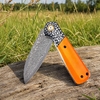 GT-DM050 Folding Knife, 3.31in Effective Cutting Edge Orange Bone Handle, 160g Lightweight Daily Carry Damascus Knife for Camping Hunting Gift GT-DM050 Folding Knife, 3.31in Effective Cutting Edge Orange Bone Handle, 160g Lightweight Daily Carry Damascus Knife for Camping Hunting Gift
