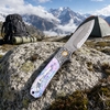 58-59HRC VG10 Bronze Damascus Pocket Knife Mother of Pearl Handle Ball Bearing GT-DM044 58-59HRC VG10 Bronze Damascus Pocket Knife Mother of Pearl Handle Ball Bearing GT-DM044