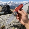 Damascus Folding Knife Yellow Rosewood Handle Flipper Knife Outdooe EDC Camping Pocket Tool CollectibleKnife Damascus Folding Knife Yellow Rosewood Handle Flipper Knife Outdooe EDC Camping Pocket Tool CollectibleKnife
