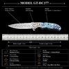 Tunafire knife Premium Damascus Steel Pocket Folding Knife GT-DC377 Ball Bearing for Collection & EDC Tunafire knife Premium Damascus Steel Pocket Folding Knife GT-DC377 Ball Bearing for Collection & EDC