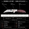 Tunafire GT-989 Folding Knife, 76-Layer Damascus Steel Pocket Knife, rosewood Handle, Built-in Bearing EDC Knife Tunafire GT-989 Folding Knife, 76-Layer Damascus Steel Pocket Knife, rosewood Handle, Built-in Bearing EDC Knife