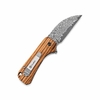 GT-DM022 Compact Damascus Folding Knife 14cm Overall 6.1cm Blade Natural Hardwood Handle Ball Bearing Outdoor Camping Survival Utility Knife GT-DM022 Compact Damascus Folding Knife 14cm Overall 6.1cm Blade Natural Hardwood Handle Ball Bearing Outdoor Camping Survival Utility Knife