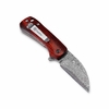 66g Super Light Mini EDC Pocket Knife GT-DM022 Damascus Steel Folding Knife Natural Wood Handle Ball Bearing Portable Everyday Carry Knife Tunafire