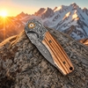Tunafire knife GT-DM023 Collectible Damascus Pocket Knife, Ball Bearing Pivot, Natural Zebrawood Handle for Daily Carry Tunafire knife GT-DM023 Collectible Damascus Pocket Knife, Ball Bearing Pivot, Natural Zebrawood Handle for Daily Carry