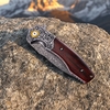 Portable GT-DM023 Folding Knife, Damascus Steel Blade, Safflower Wood Grip Ball Bearing Knife for Camping & Gifts Tunafire Knife Portable GT-DM023 Folding Knife, Damascus Steel Blade, Safflower Wood Grip Ball Bearing Knife for Camping & Gifts Tunafire Knife