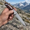 Tunafire GT-DM014 Damascus Folding Pocket Knife, 59-60HRC Sharp Blade, Steel Head Rosewood Handle EDC Tool Tunafire GT-DM014 Damascus Folding Pocket Knife, 59-60HRC Sharp Blade, Steel Head Rosewood Handle EDC Tool