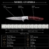 Tunafire GT-DM014 Damascus Folding Pocket Knife, 59-60HRC Sharp Blade, Steel Head Rosewood Handle EDC Tool Tunafire GT-DM014 Damascus Folding Pocket Knife, 59-60HRC Sharp Blade, Steel Head Rosewood Handle EDC Tool